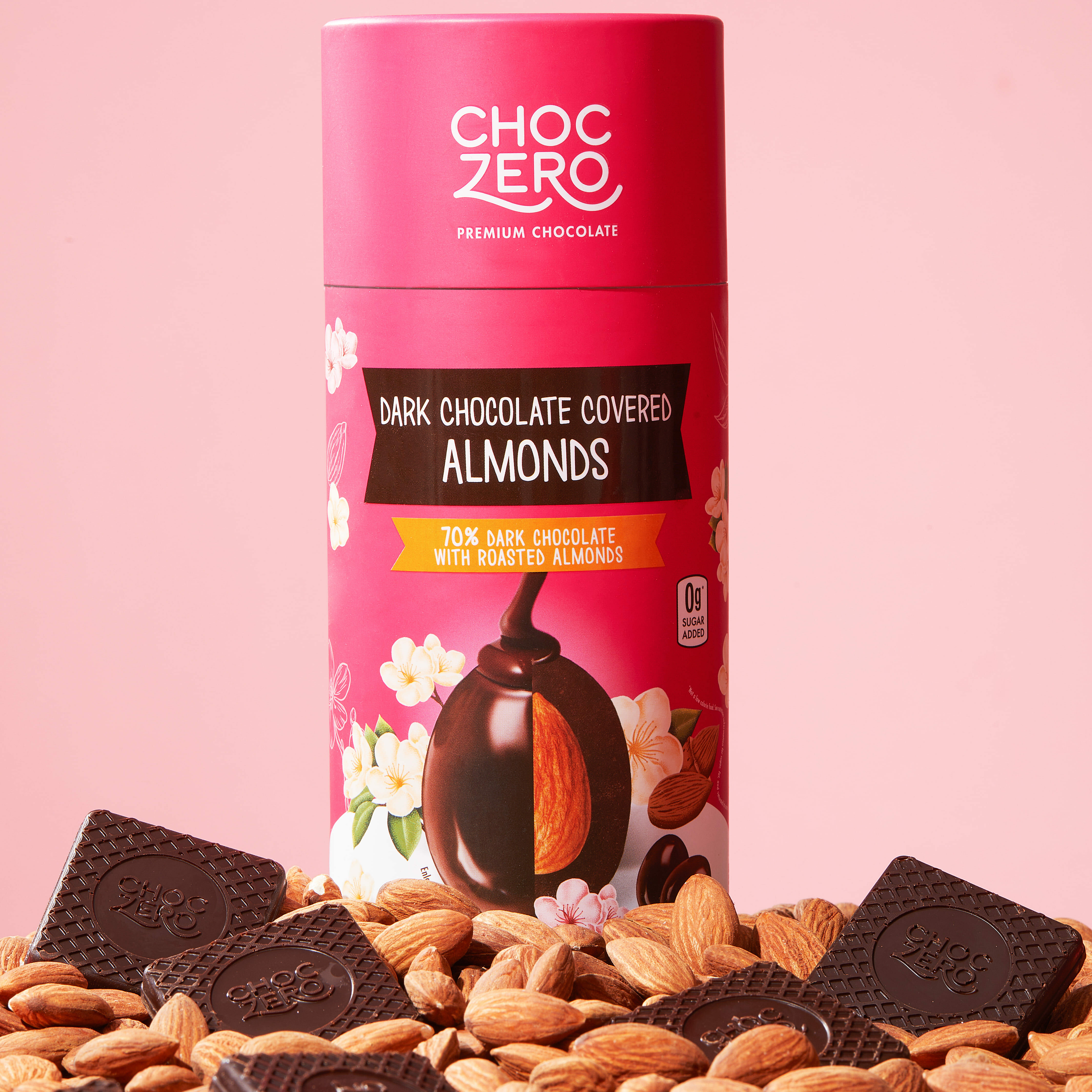 Choczero 70% 純素杏仁黑朱古力粒 100g  *內含28粒