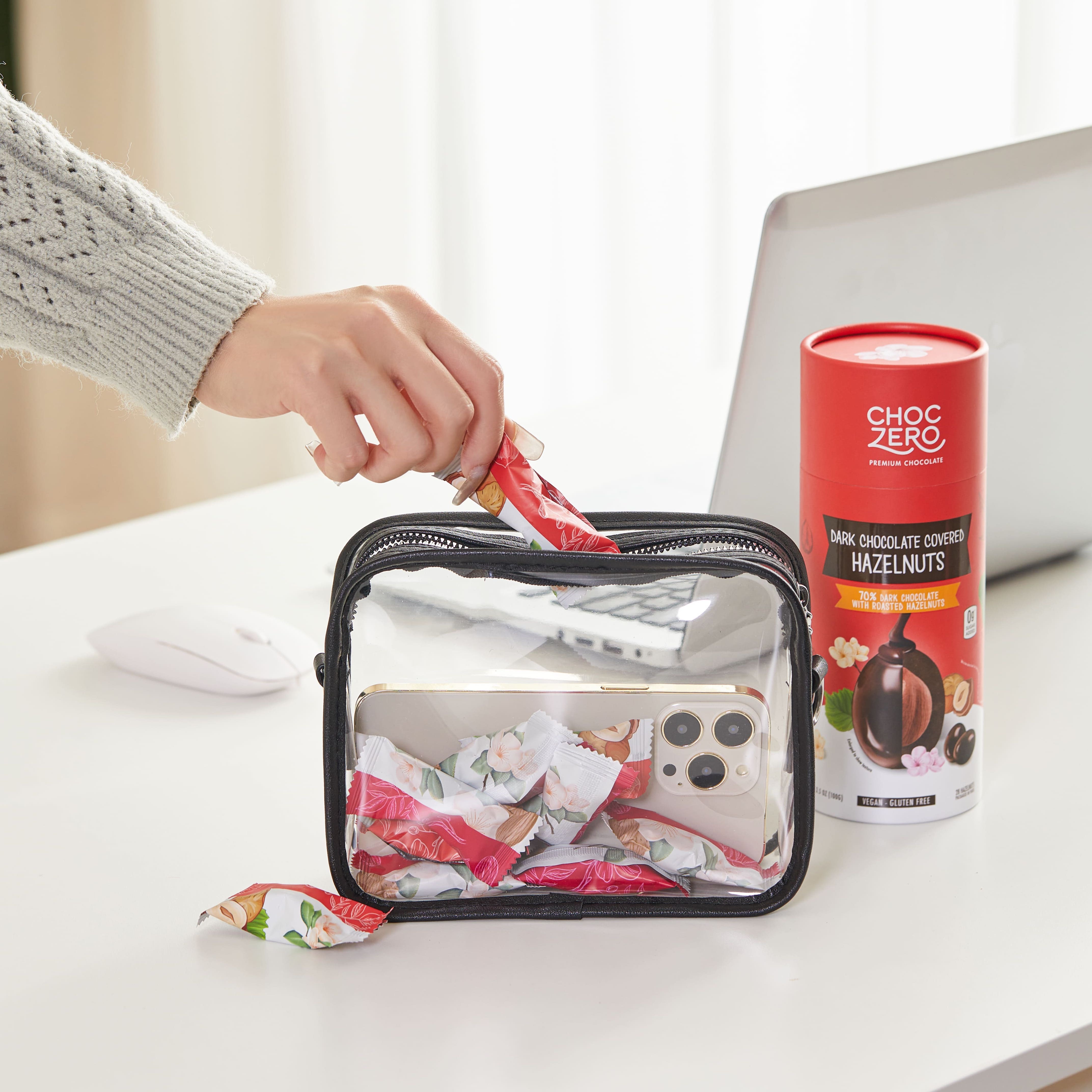 Choczero 70% 純素榛子黑朱古力粒 100g *內含28粒