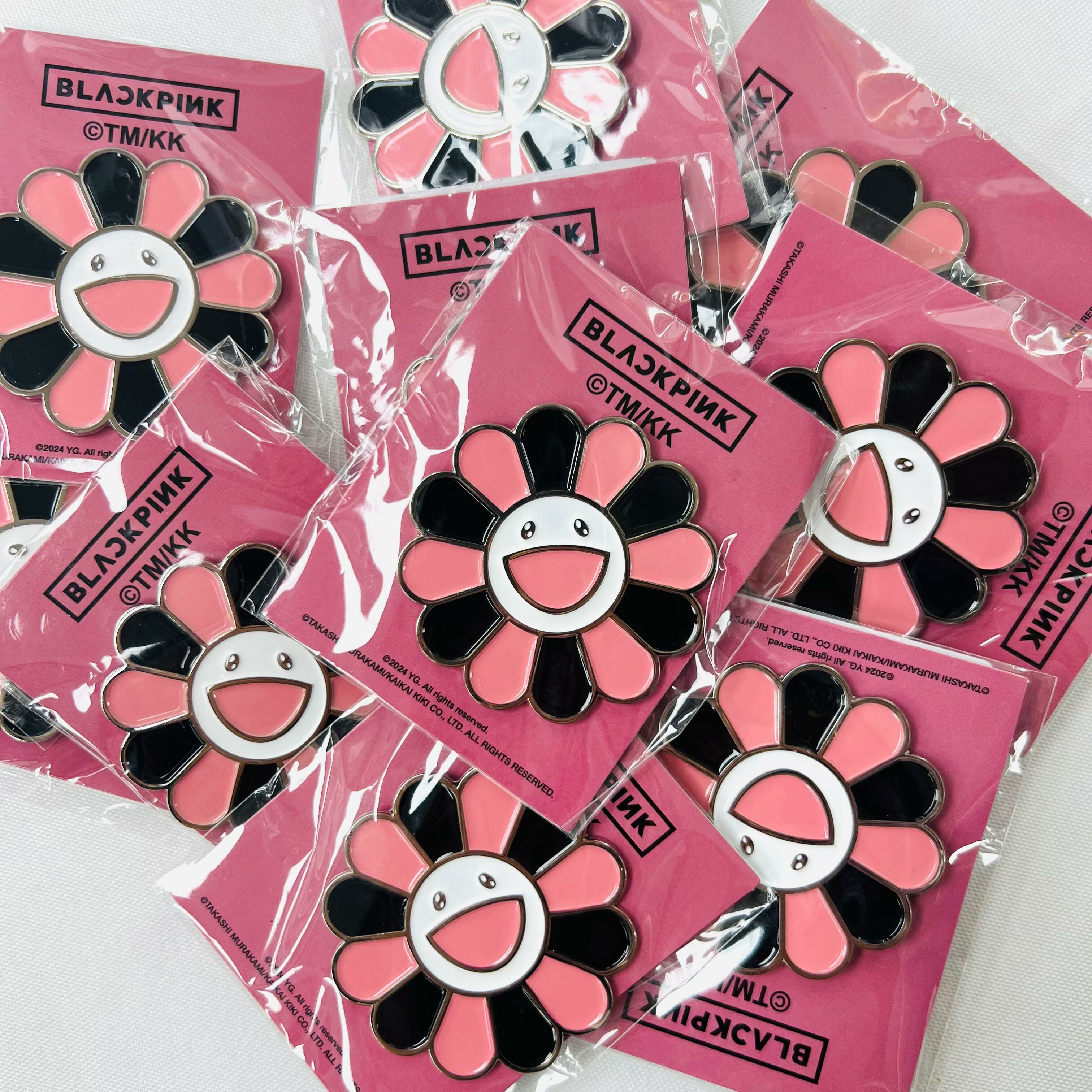 BLACKPINK + Takashi Murakami Enamel Pin (BLACKPINK Flower)