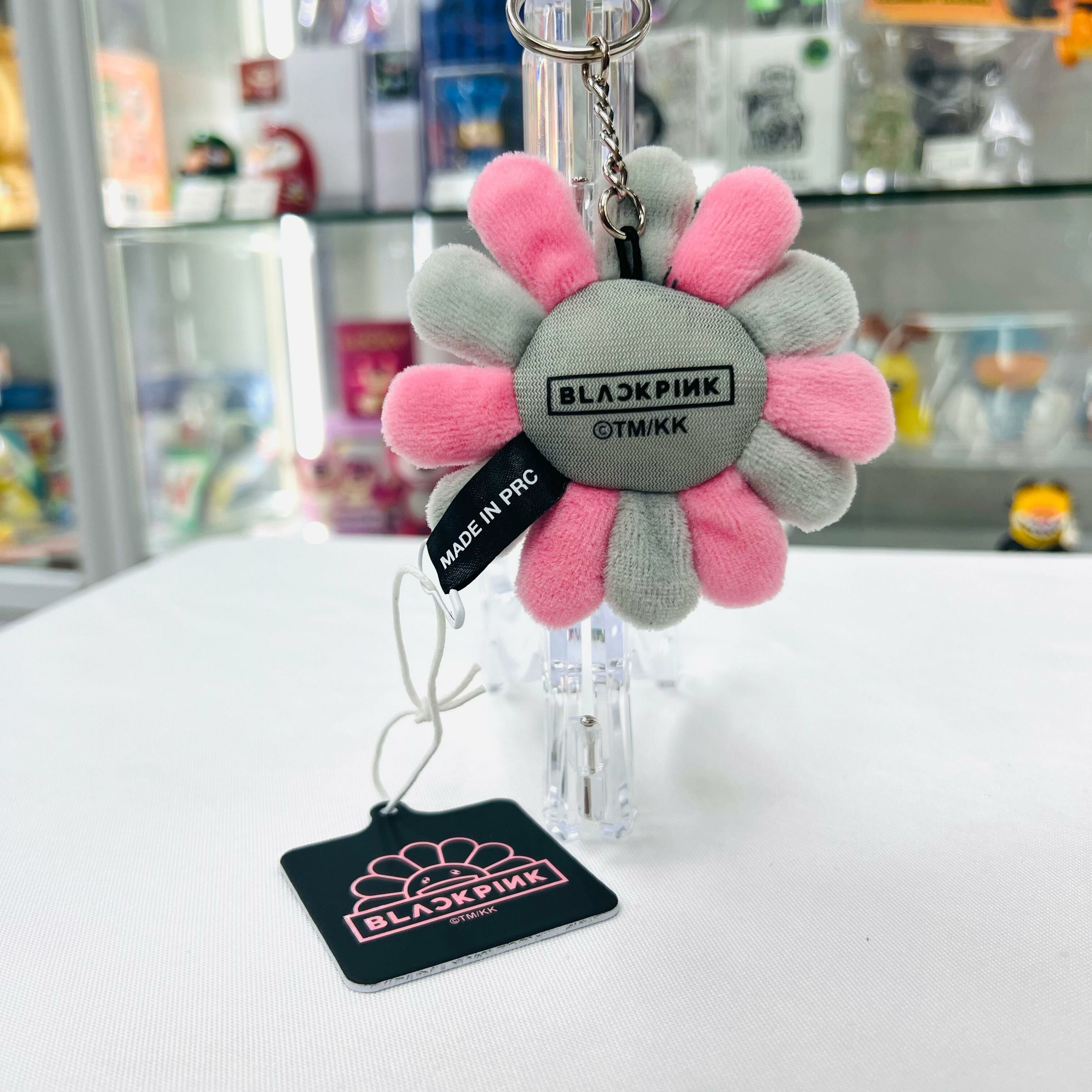 BLACKPINK + Takashi Murakami Flower Keychain (Pink/Grey)