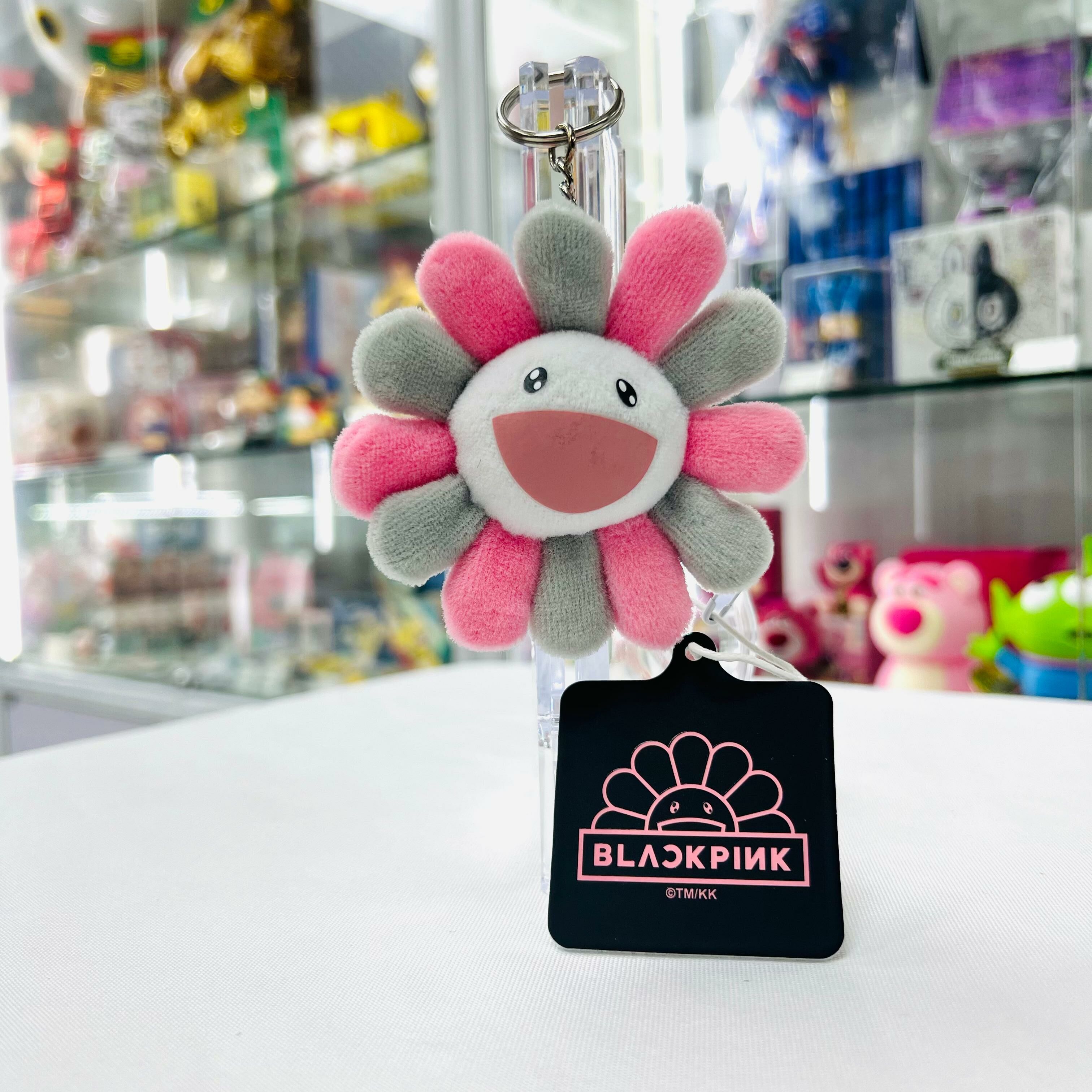 BLACKPINK + Takashi Murakami Flower Keychain (Pink/Grey)