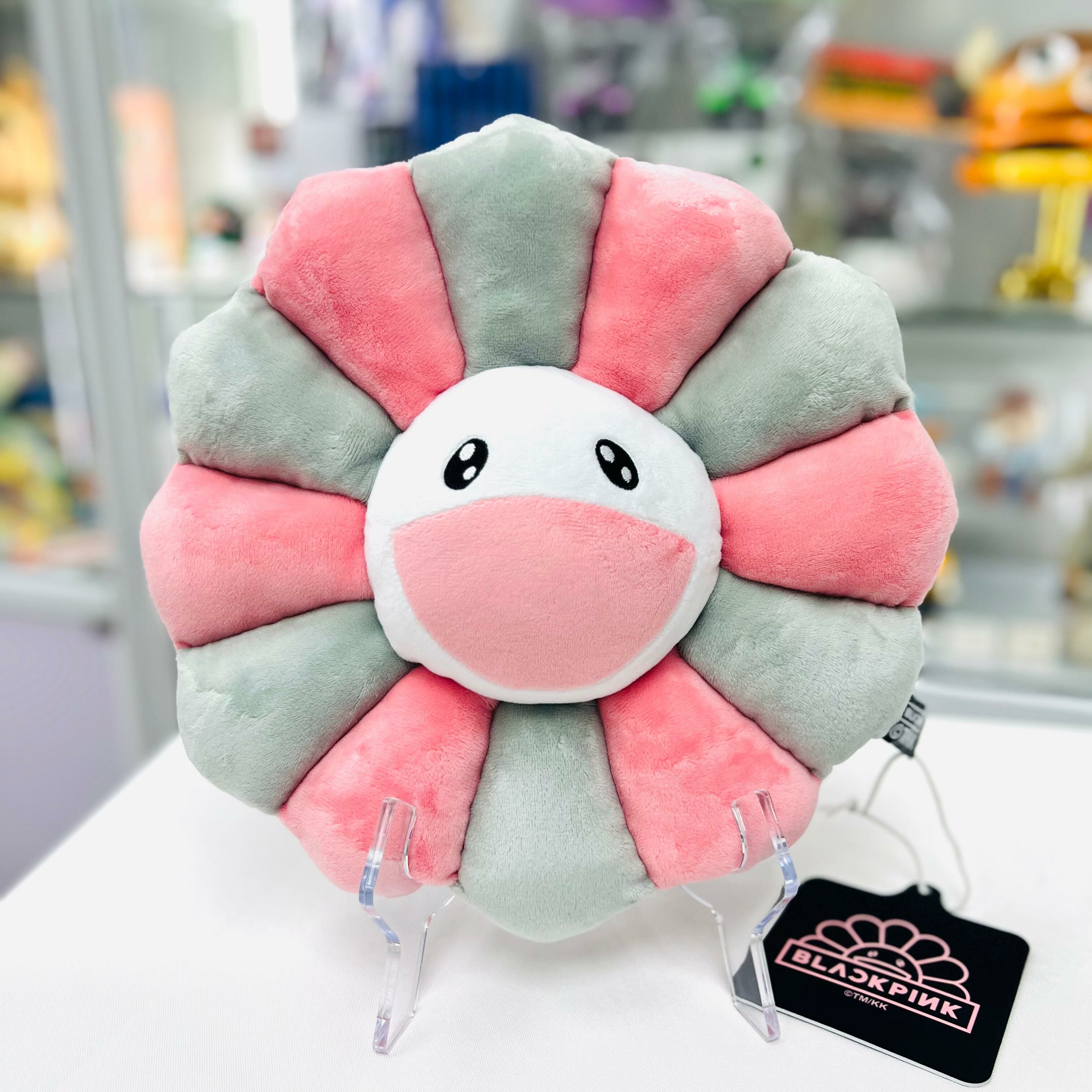 BLACKPINK + Takashi Murakami Flower Pillow (30cm) (Pink/Grey)