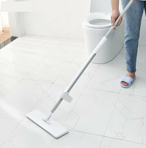 Foldable hand-free swivel flat mop #地拖 