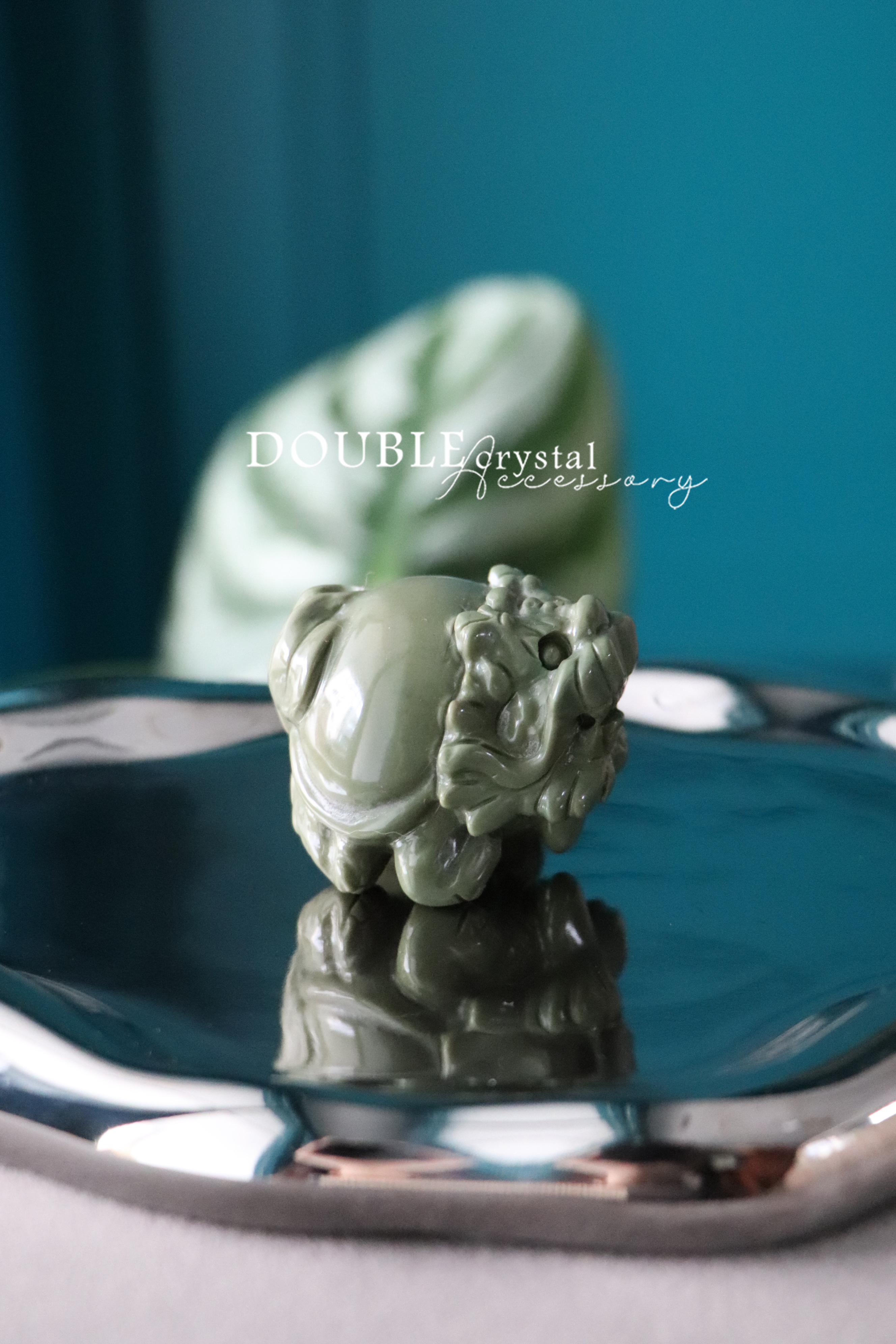 彩色碧玉綠色抹茶龍龜