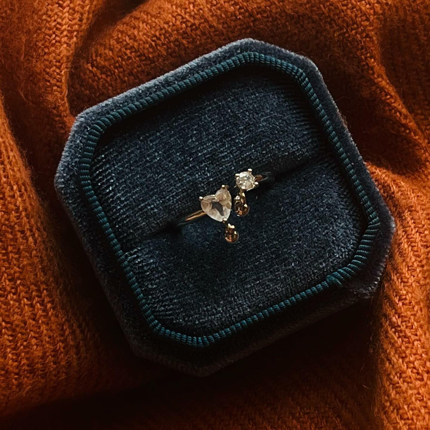 [原石] 白水晶 戒指