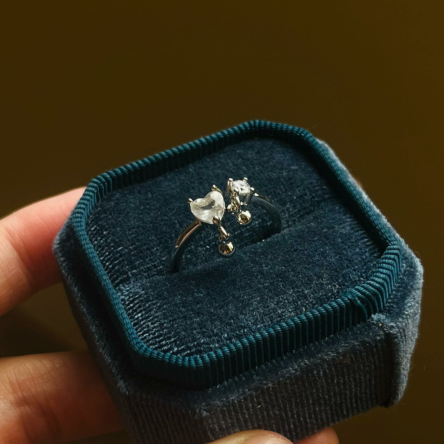 [原石] 白水晶 戒指