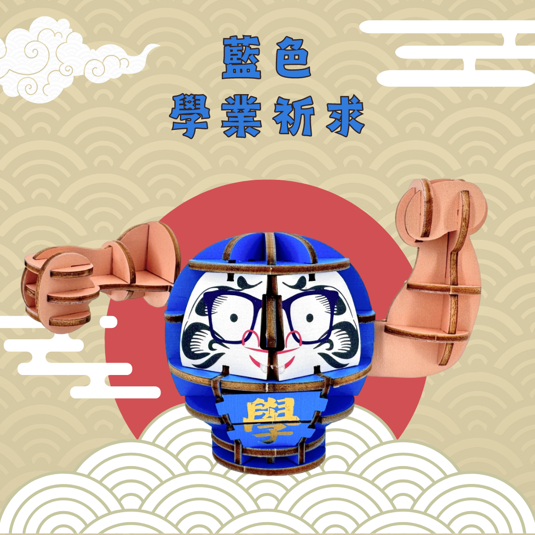 Drama Daruma - Blue (Study)