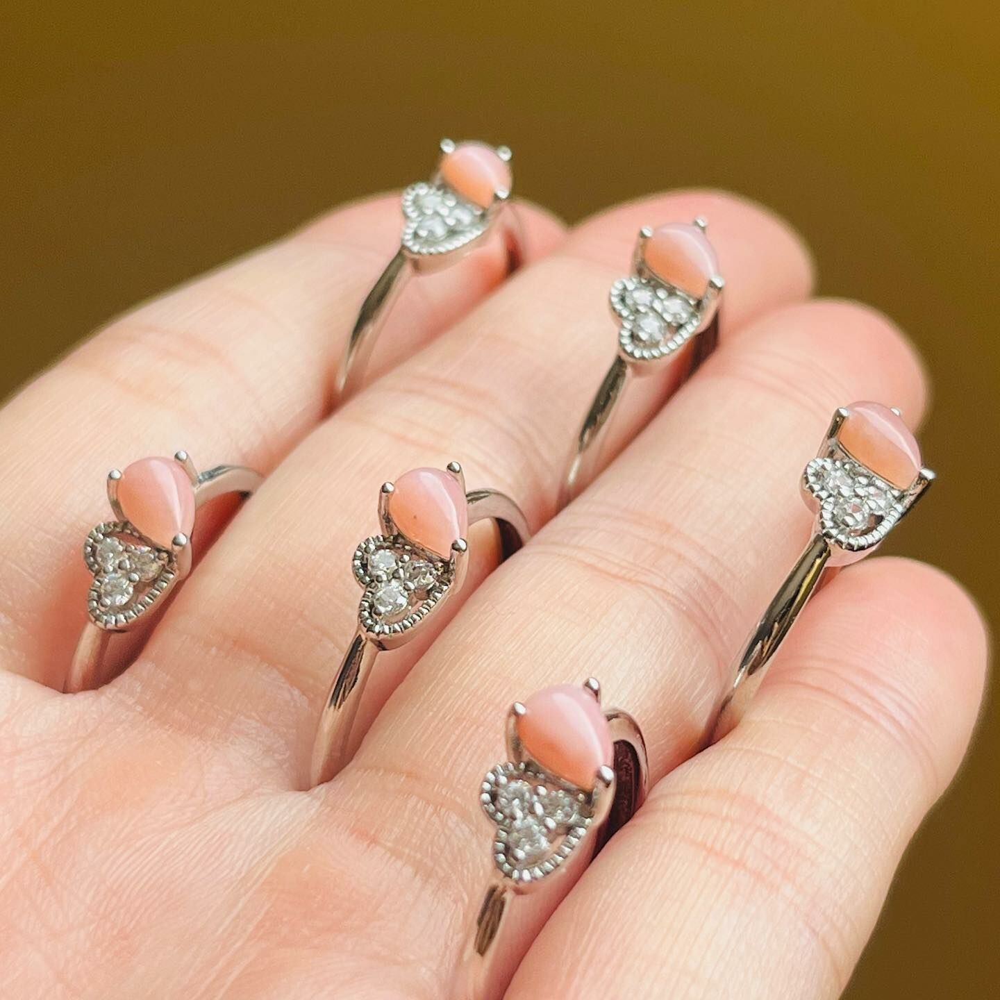 [原石] 澳洲粉紅澳寶 925銀戒指