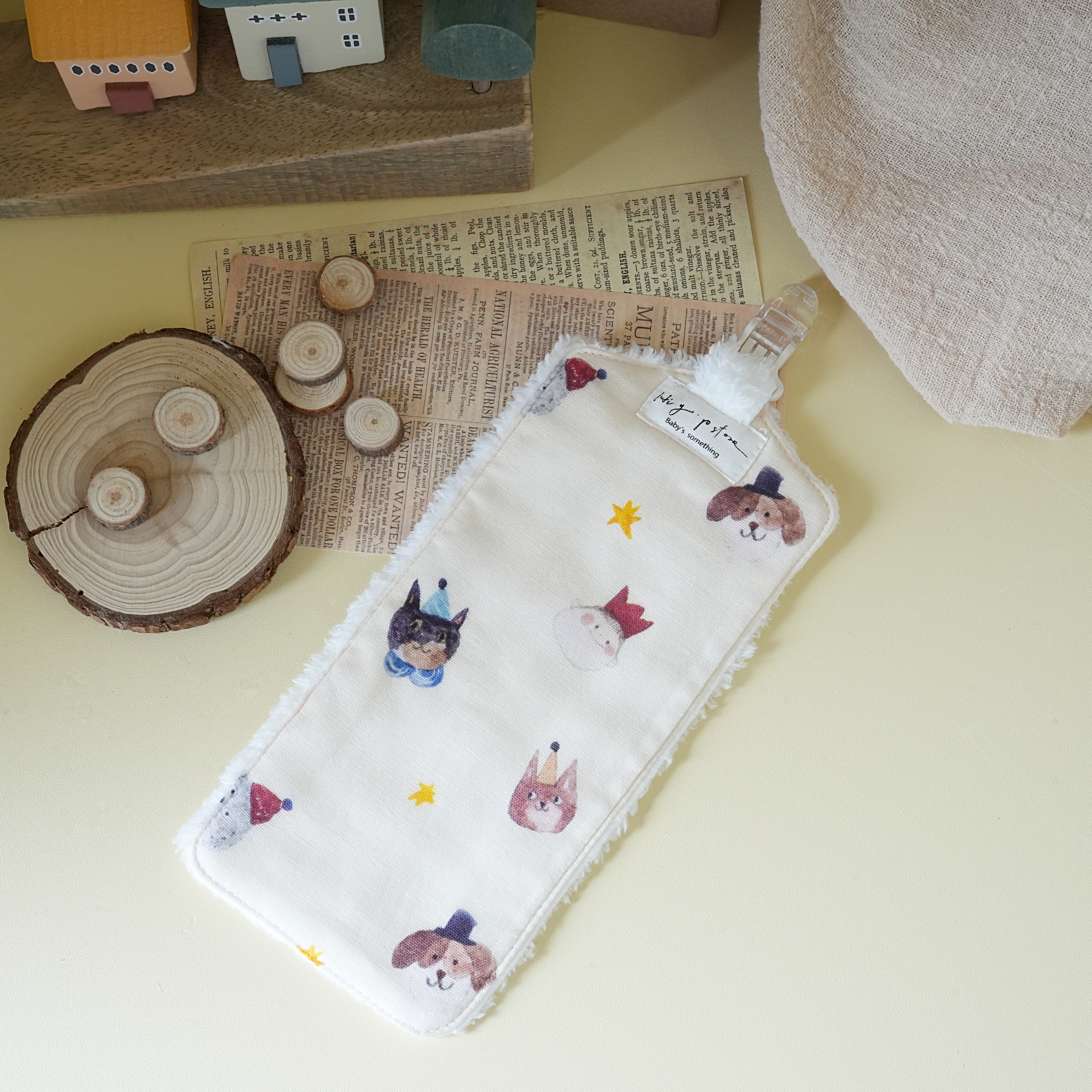 Hi Y.P store-手作手帕夾-獨家設計款-萌寵寶貝