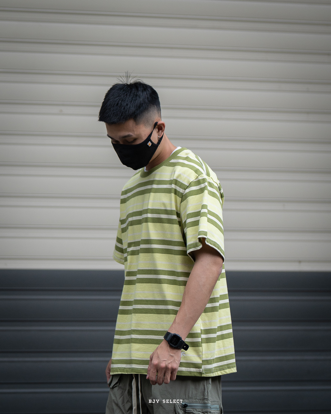 #現貨 Tailor collection 立體小刺繡 撞色條紋上衣 大陸選貨 兩色