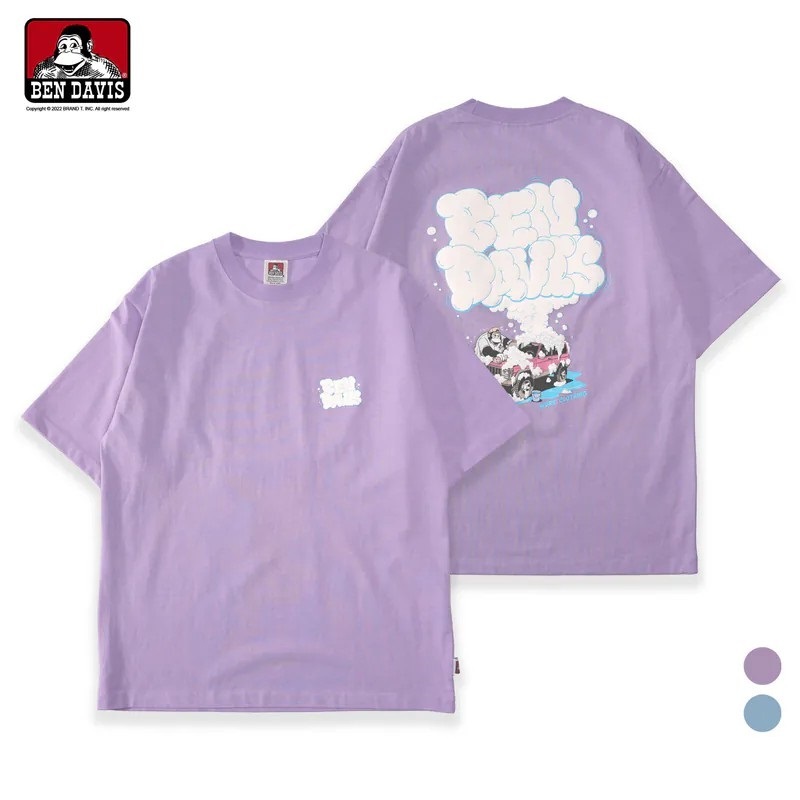 【 BEN DAVIS | WASHING A CAR  猿人洗車泡泡字短TEE - 2色 】
