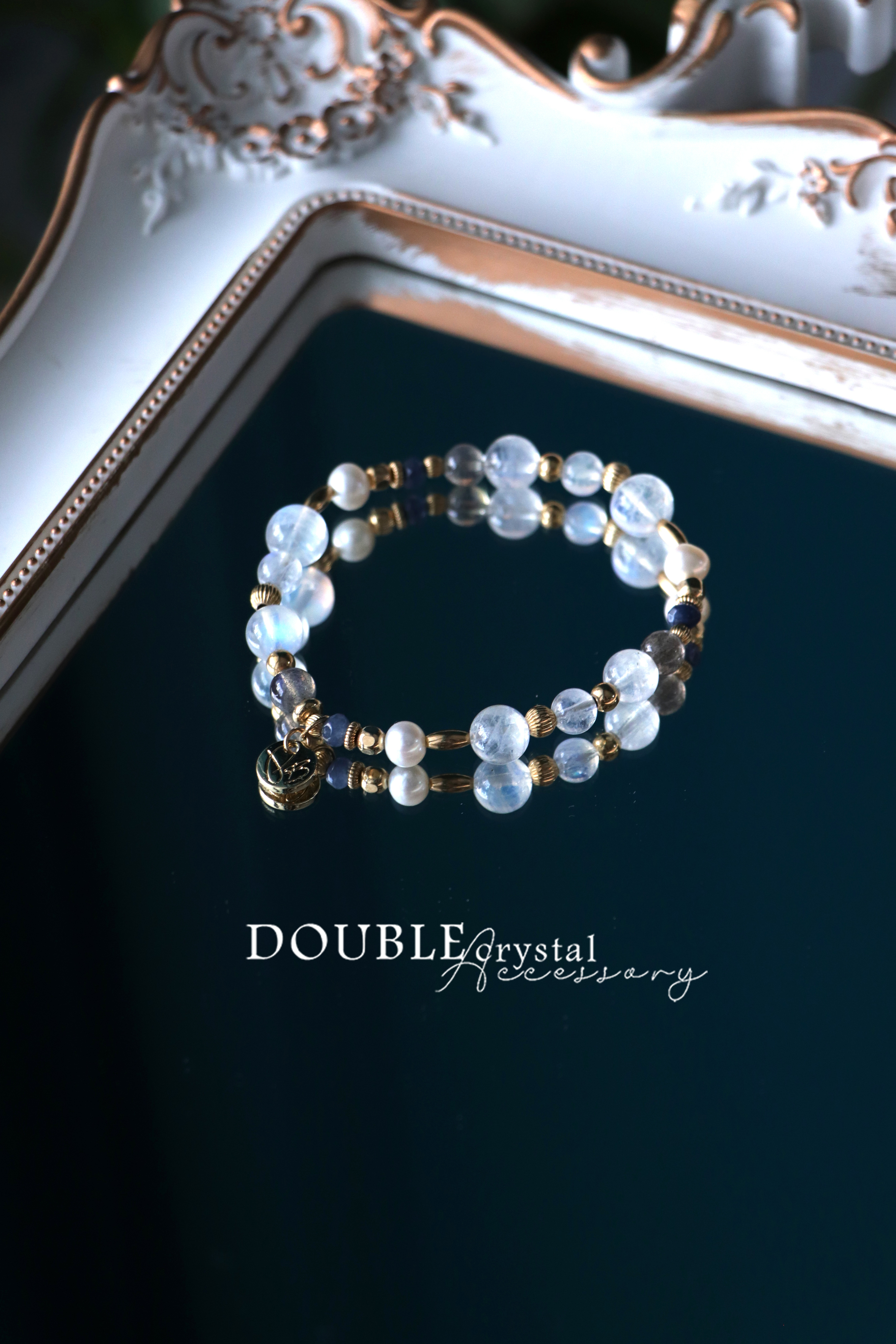 柔和身心的TOP 初夏白月光：高品月光石．珍珠．拉長石．藍玉隨