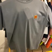 [S] KODAK ESSENTIAL SIGNATURE LOGO SHORT SLEEVE T-SHIRT,GRAY, K4223ERS34-GRY (SKD47)