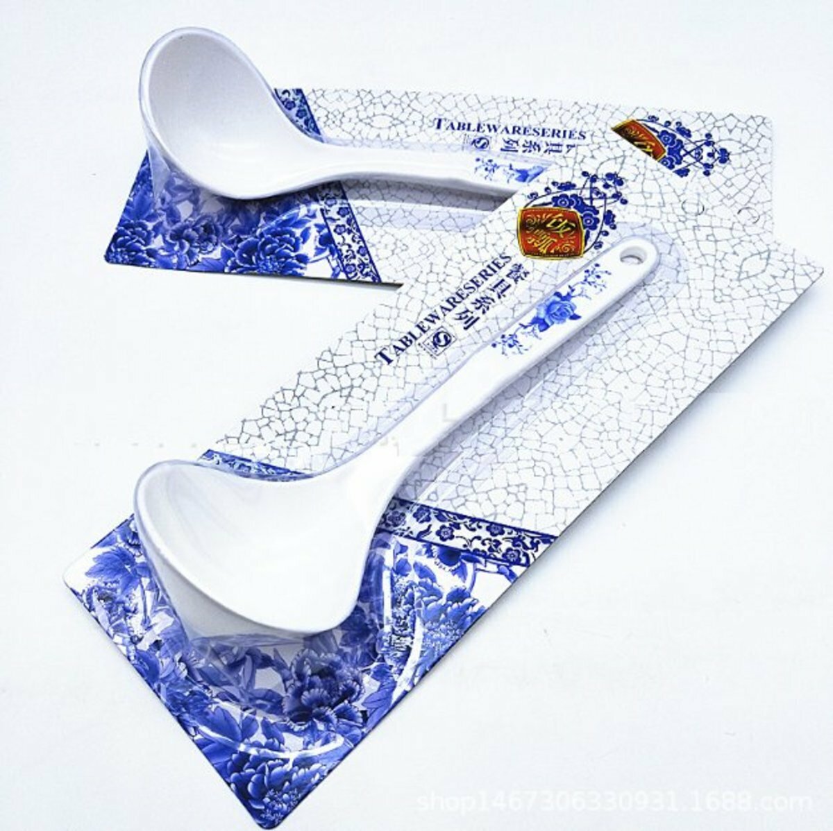 Chinese Style Soup Spoon Shell Single Piece(8806 Large Size:27*11cm) (Random Color)