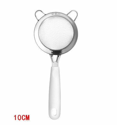 [One pack] stainless steel strainer with handle (size 10cm) flour cardium
