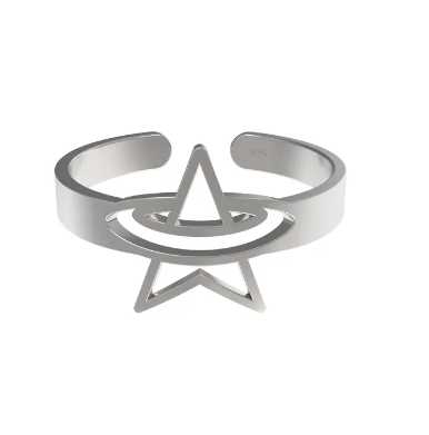 VSCH 星環鋯石925銀情侶對戒