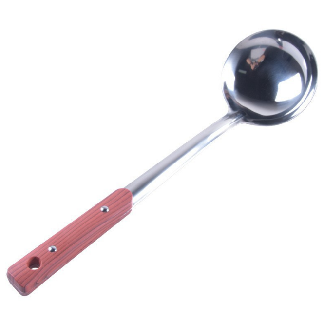 Hanging anti-scald handle soup spoon (34cm long handle soup spoon)