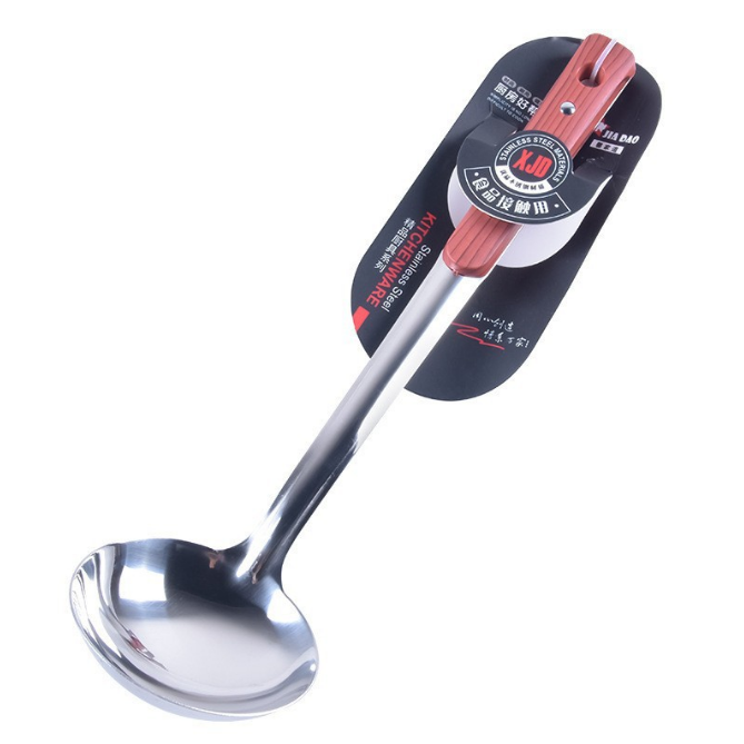 Hanging anti-scald handle soup spoon (34cm long handle soup spoon)