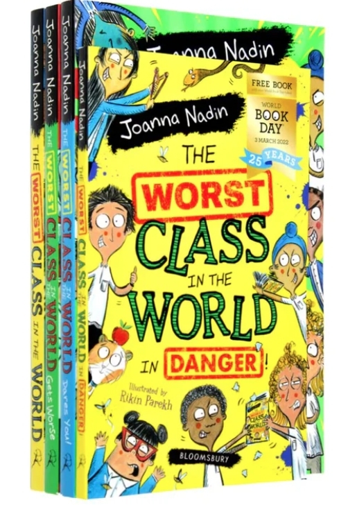 The Worst Class in the World Collection 4 Books Set (Gets Worse, The Worst Class in the World, Dares You, The Worst Class in the World in Danger World Book Day) by Joanna Nadin