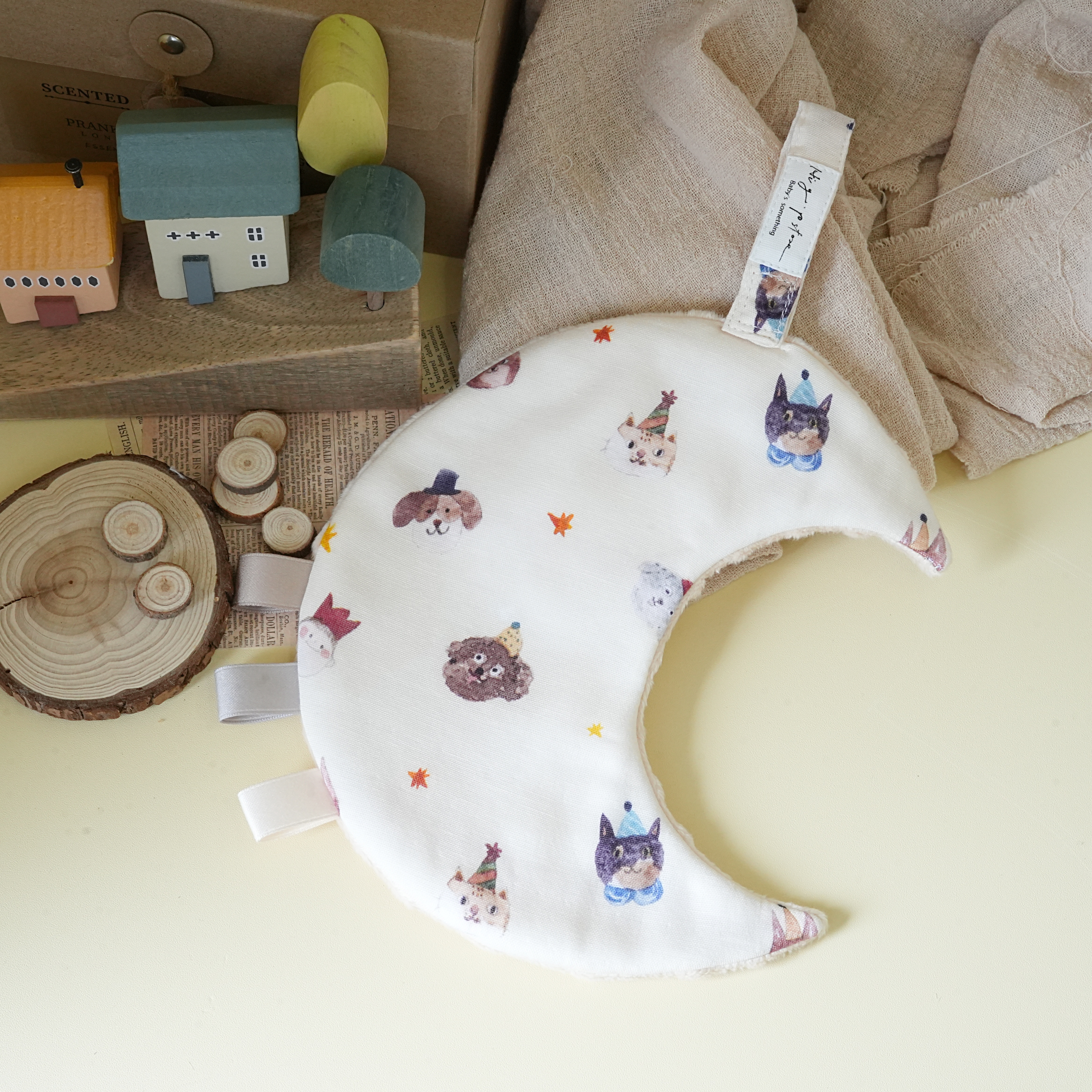 Hi Y.P store-獨家設計款-月光安撫巾-萌寵寶貝