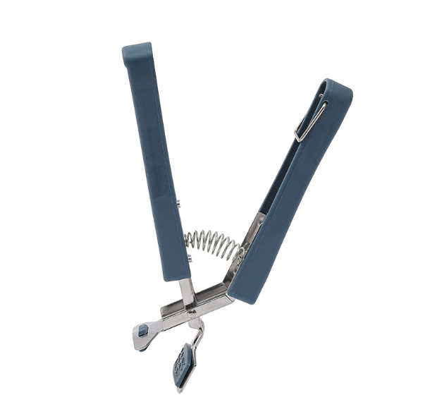 Practical kitchen anti-scald and anti-slip dish clamp Multi-function non-stiff steel dish clamp (blue)
