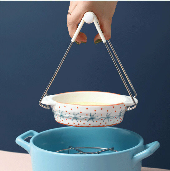 Household Kitchen Anti-scald Clamp (Classic) (Size: 18.5cm*8.5cm, can be unfolded at 180°)