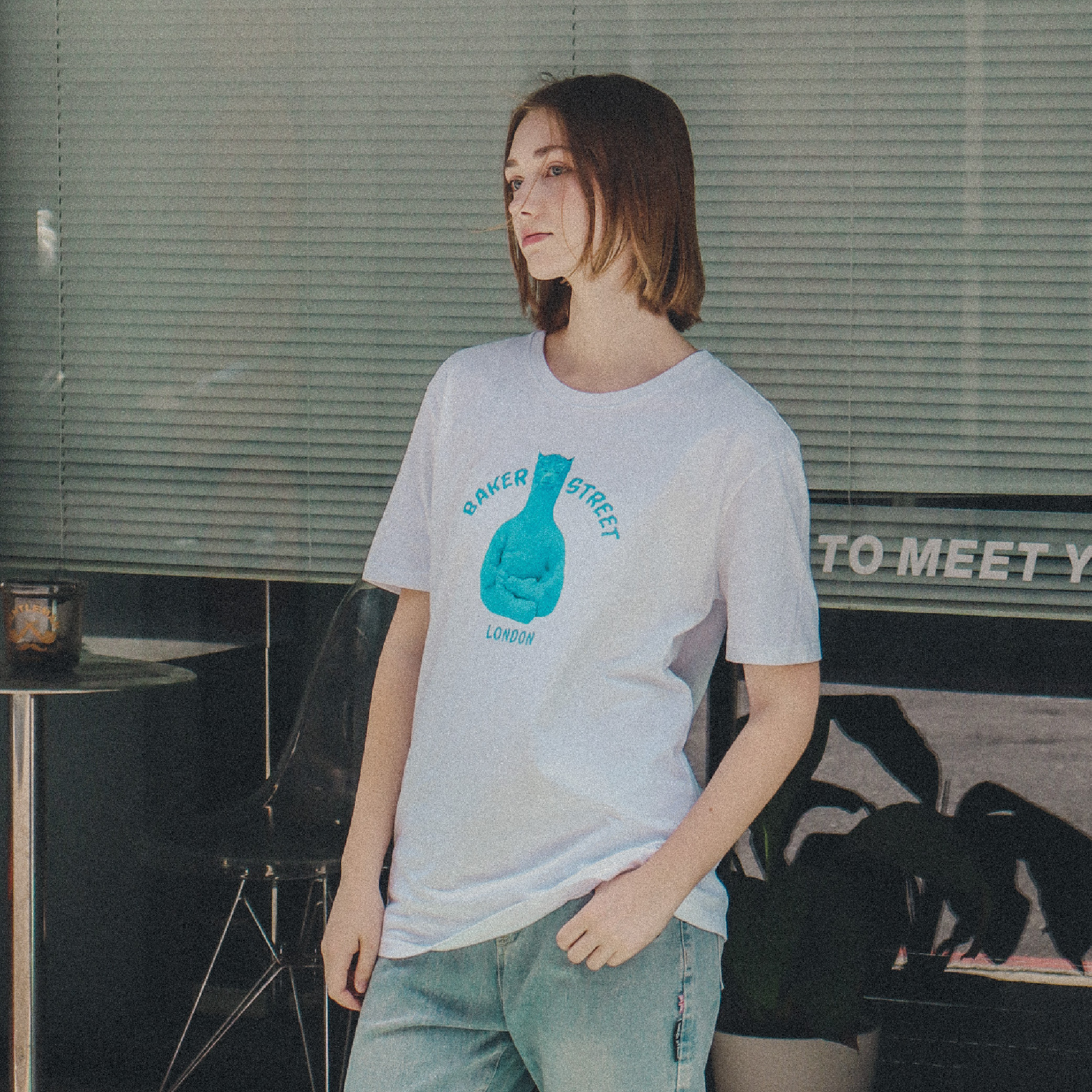 Meditating Alpaca 阿密駝佛A 女版短袖T恤