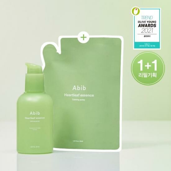 ABIB Heartleaf Essence Calming Pump 50ml [Olive Young 50ml Refill Planning Set]