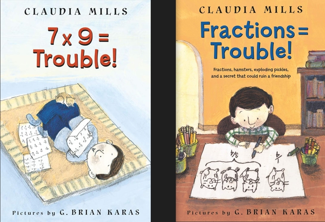 Math Trouble 2 books Collection - (Fractions = Trouble! ) ,( 7 x 9 = Trouble!)