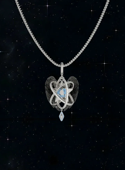 VSCH "星河軌道系列" 立體愛心翅膀星際項鍊