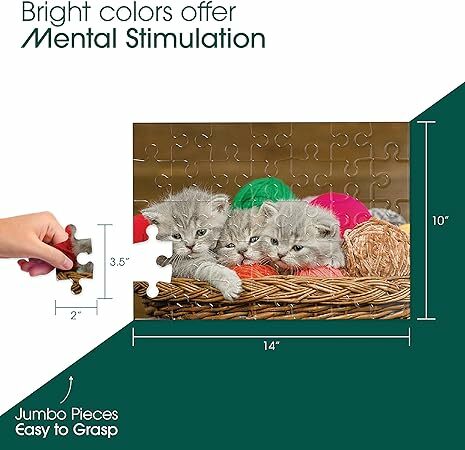 美國【Keeping Busy】35片簡易拼圖 - 小貓三隻