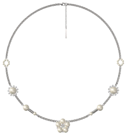 VSCH 花朵珍珠項鍊