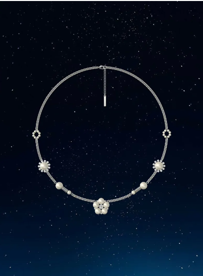 VSCH 花朵珍珠項鍊