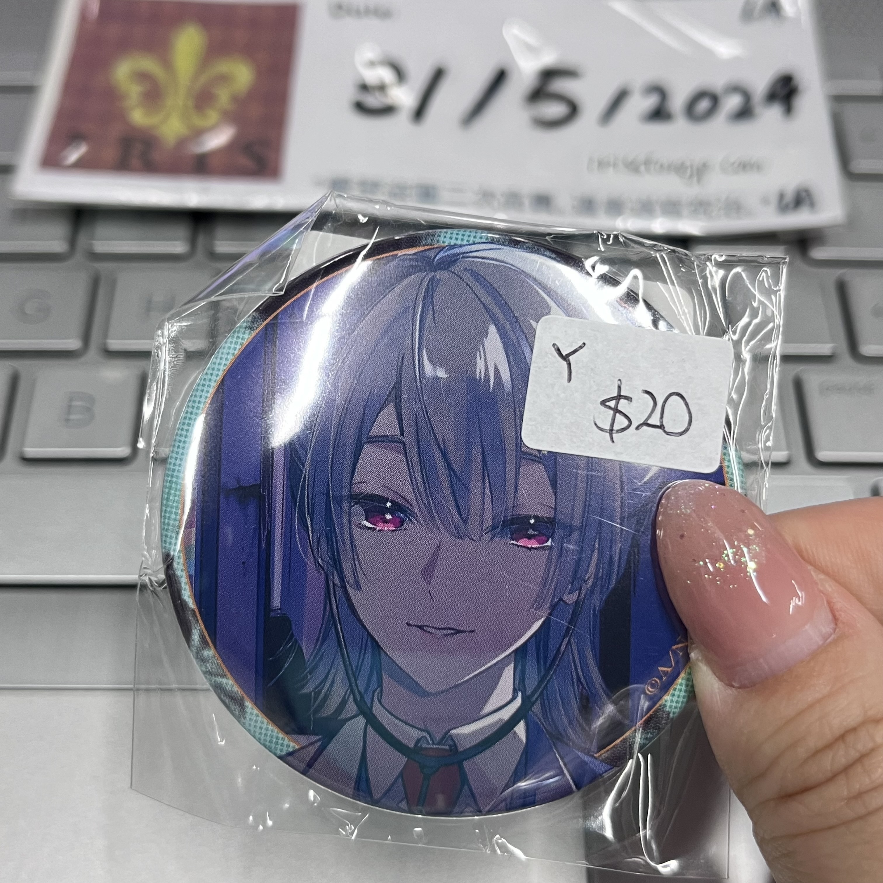 彩虹社 弦月 襟章 JP (Y)