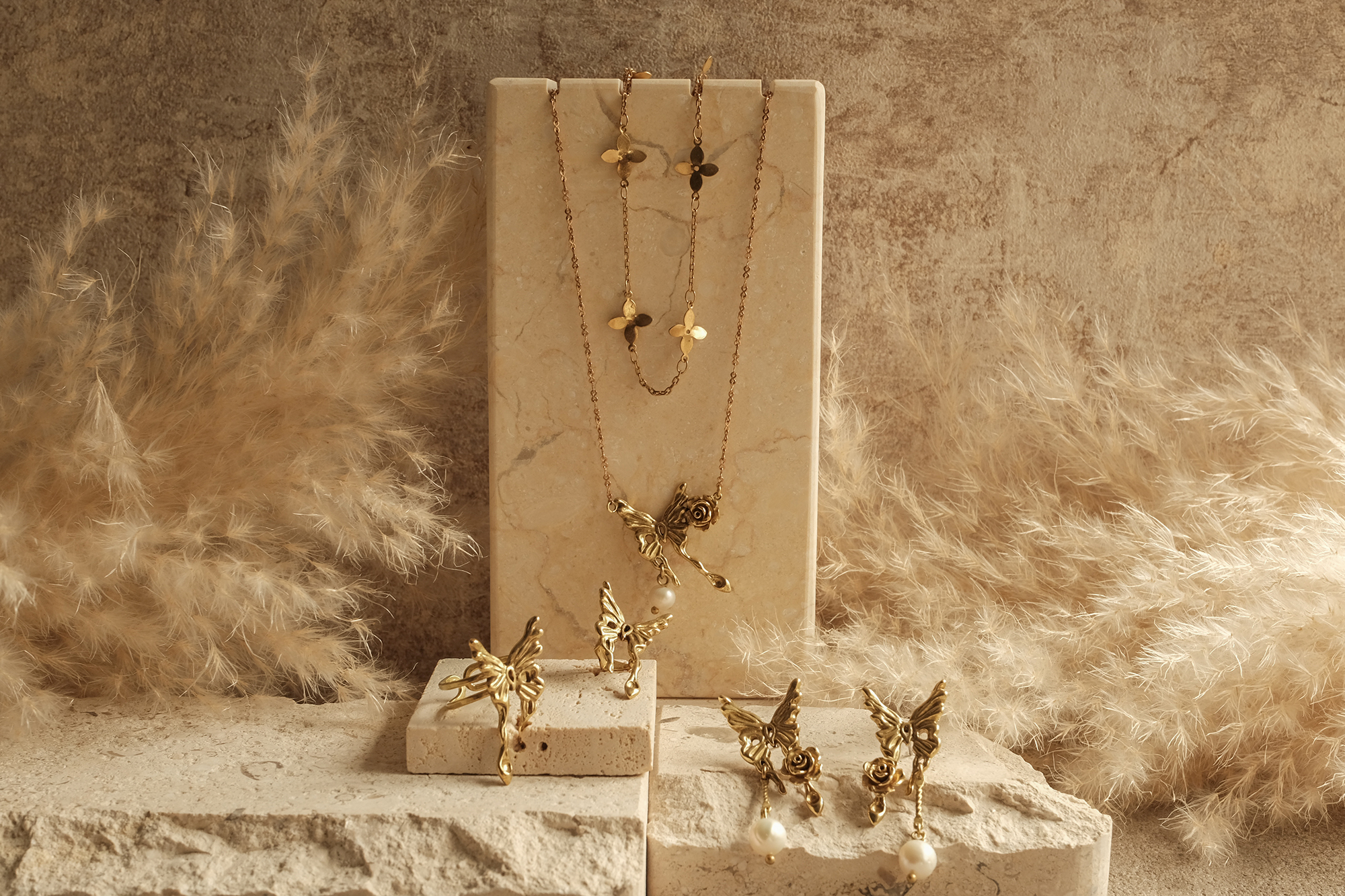 黃銅飾品,黃銅,蝴蝶,氣質,仙女,戒指,森林系,可調式