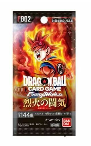 七龍珠超 集換式卡牌 補充盒 第二彈 烈火鬥氣 FB-02 TCG DRAGON BALL