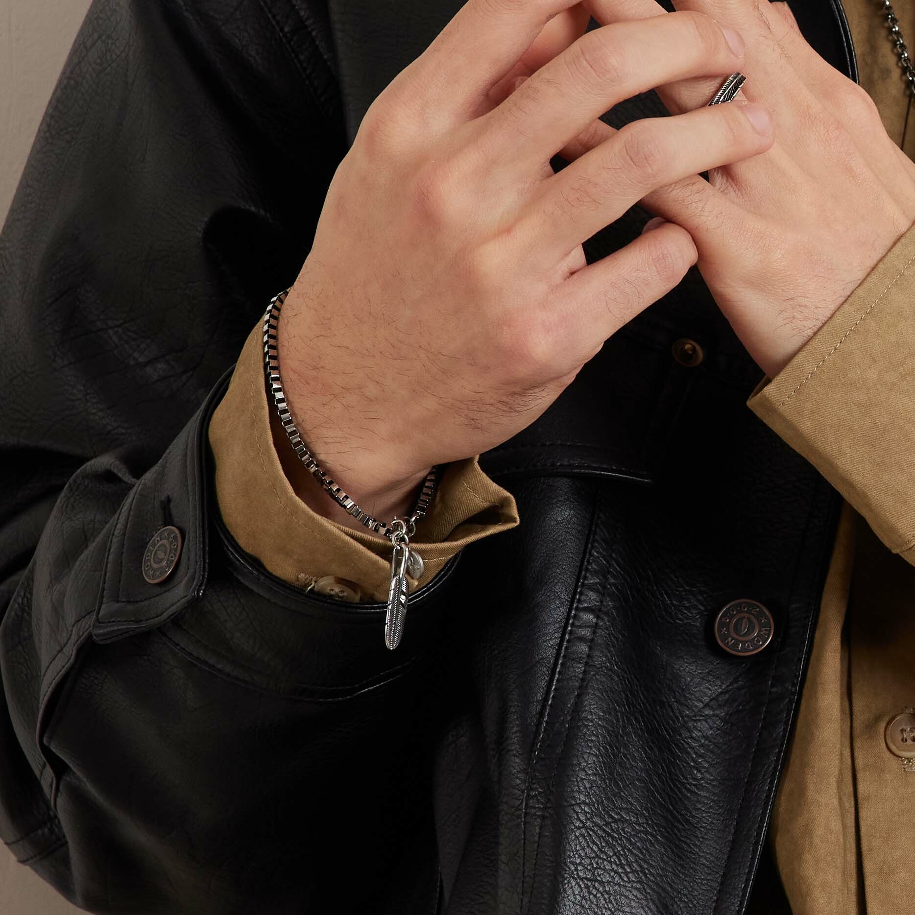 WODEN X RECOVERY 銀鉤羽毛手鍊