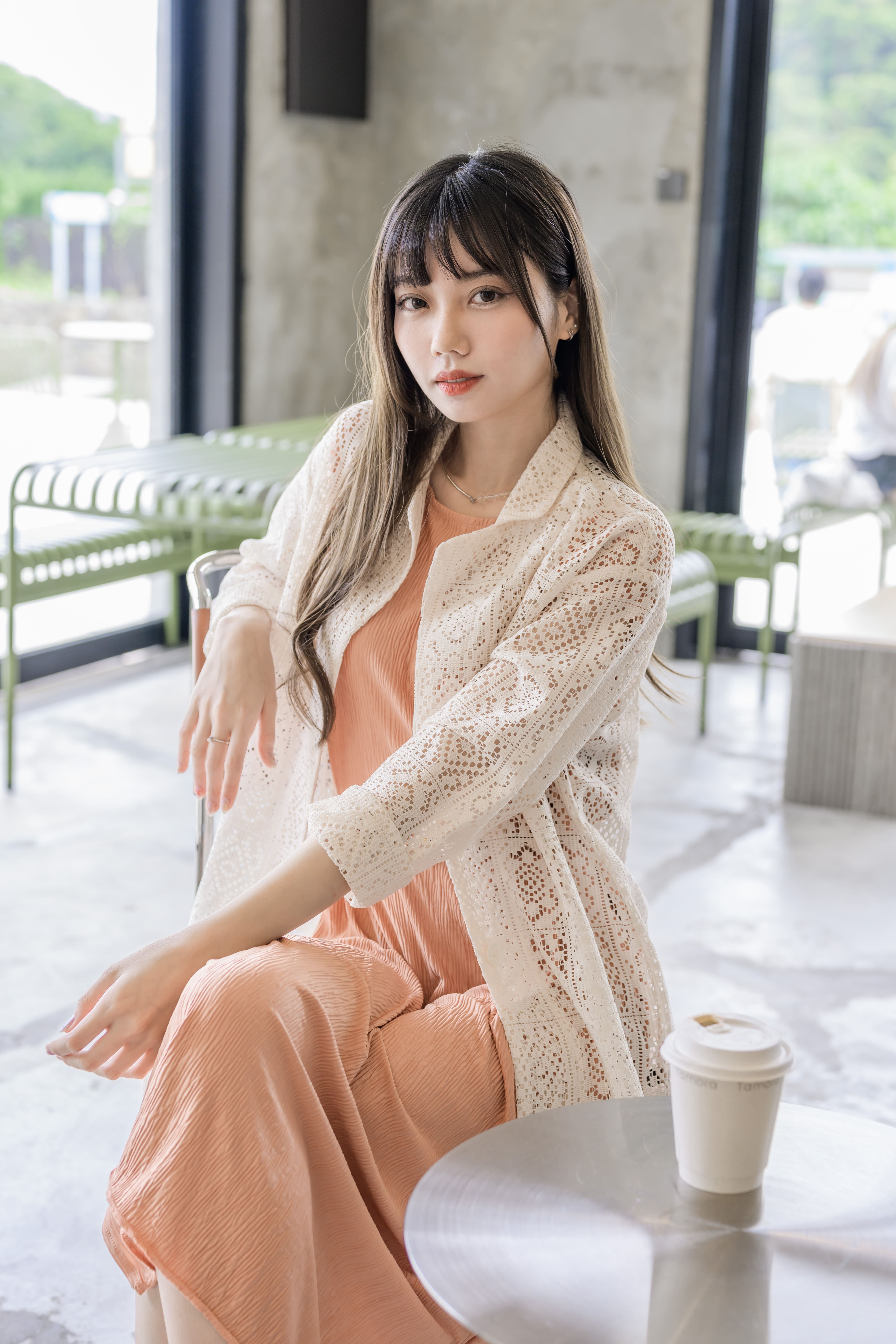 通花布西裝外套 - 10145