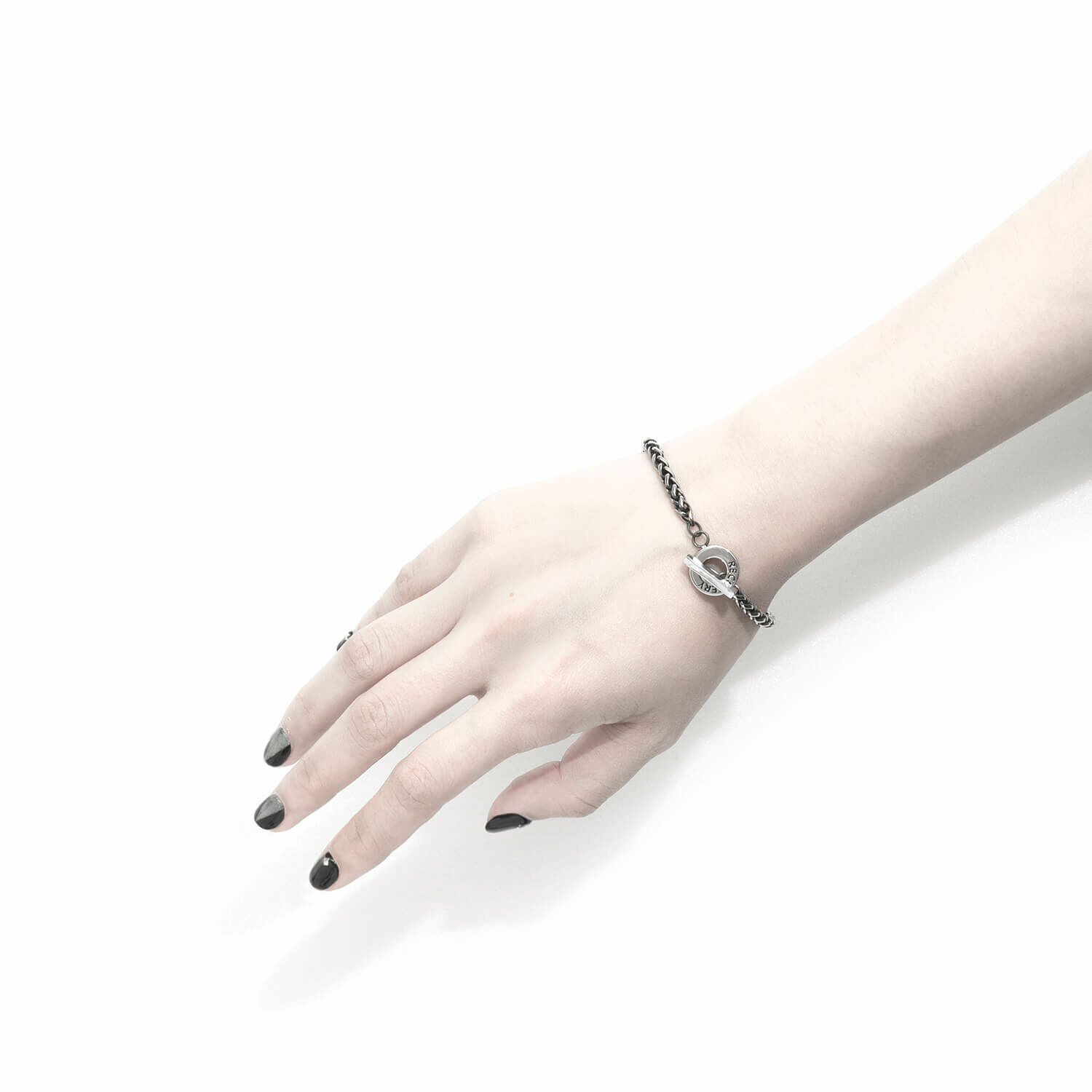 RECOVERY 細麻花手鍊（古銀）