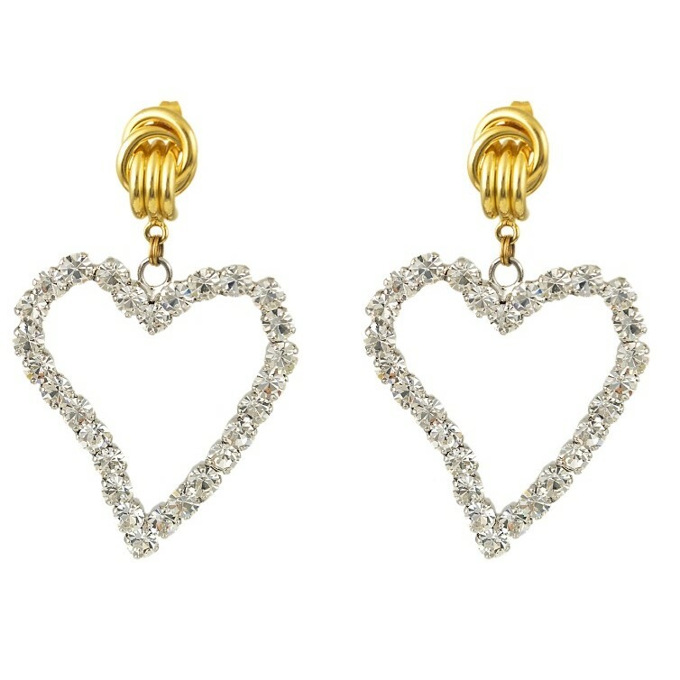 1MY0607-085 [MAYOL] All of My Heart Mini Earrings Gold #E44 (A-LX-E)