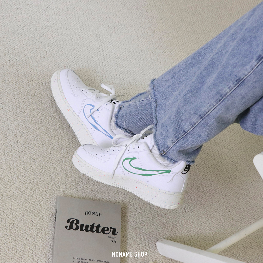 NIKE AIR FORCE 1 鴛鴦 塗鴉 (女款)