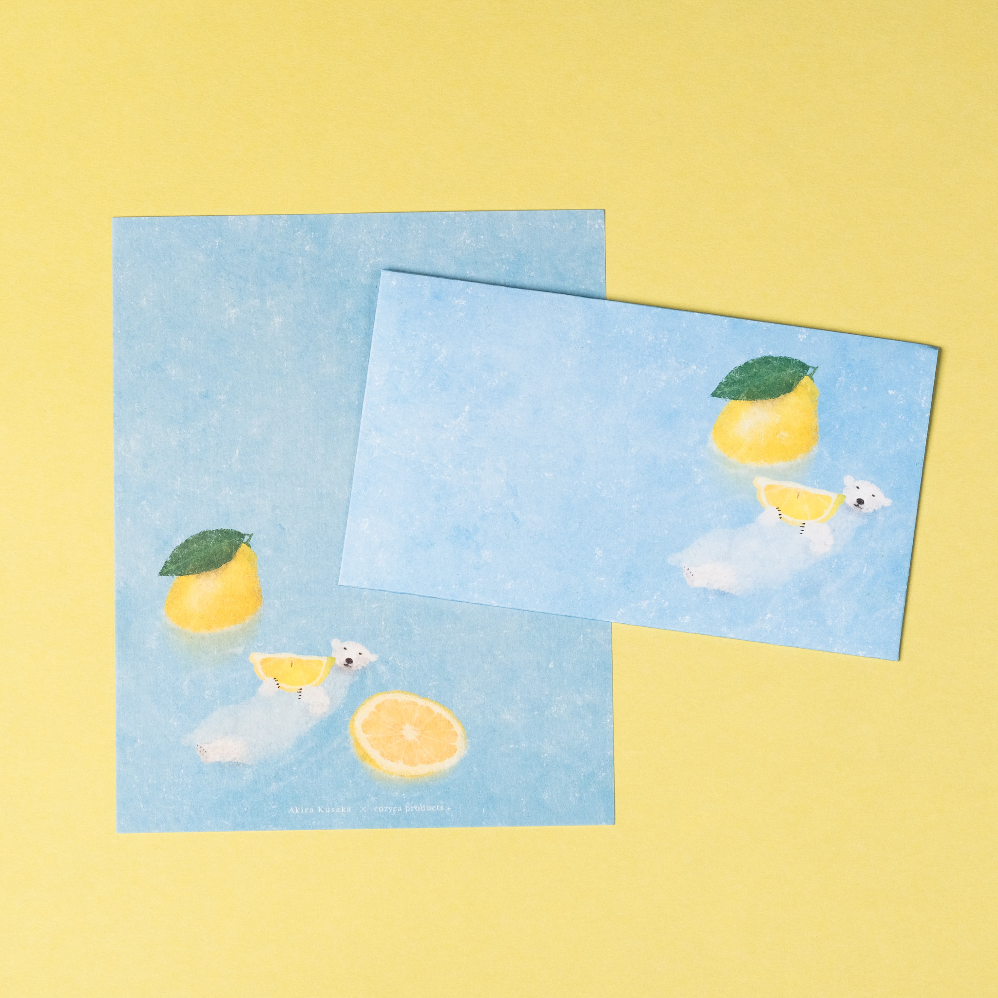 日下明 期待已久的檸檬水 信封信紙套組 /表現社/JAPAN