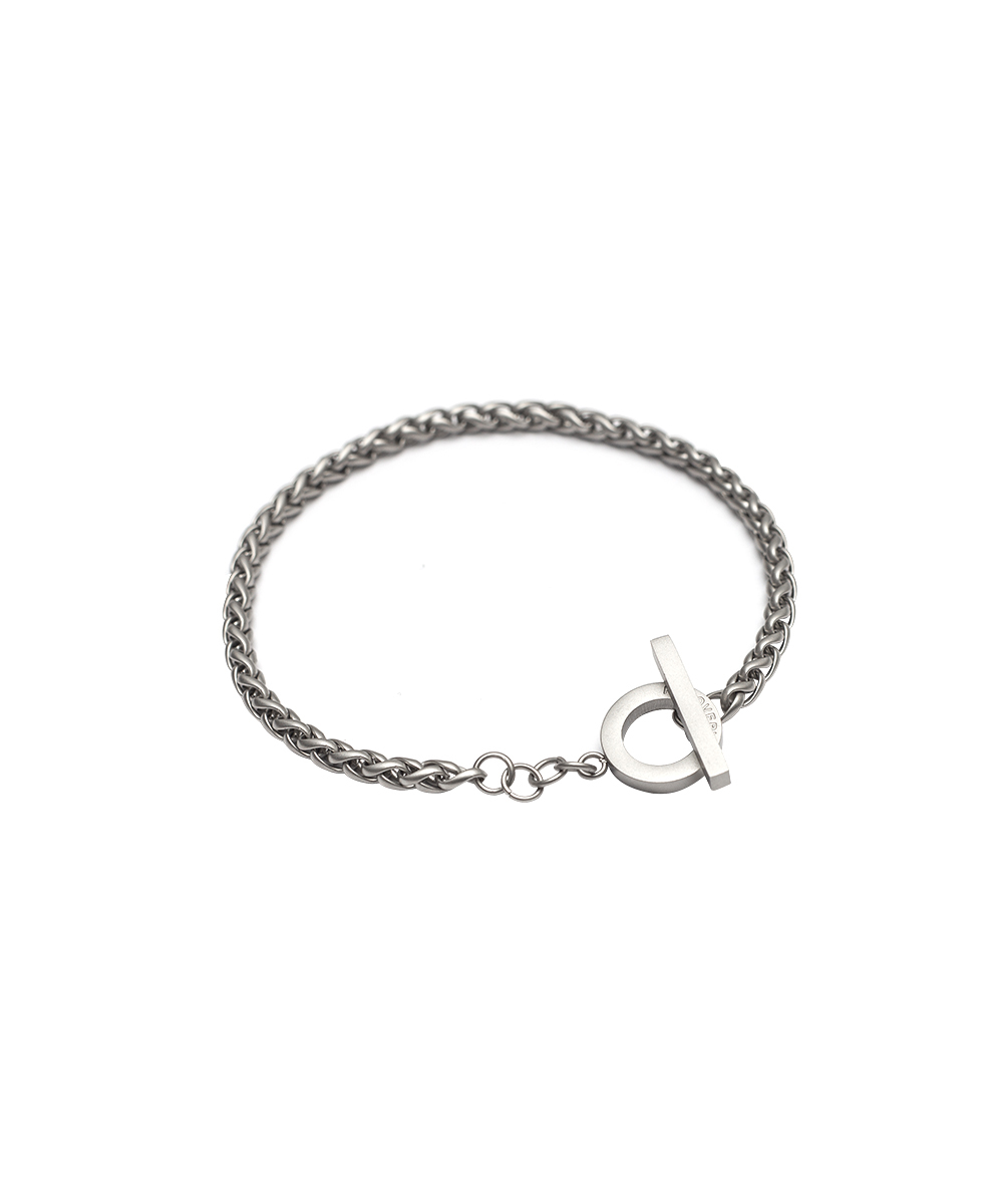 RECOVERY 細麻花手鍊 (霧銀)