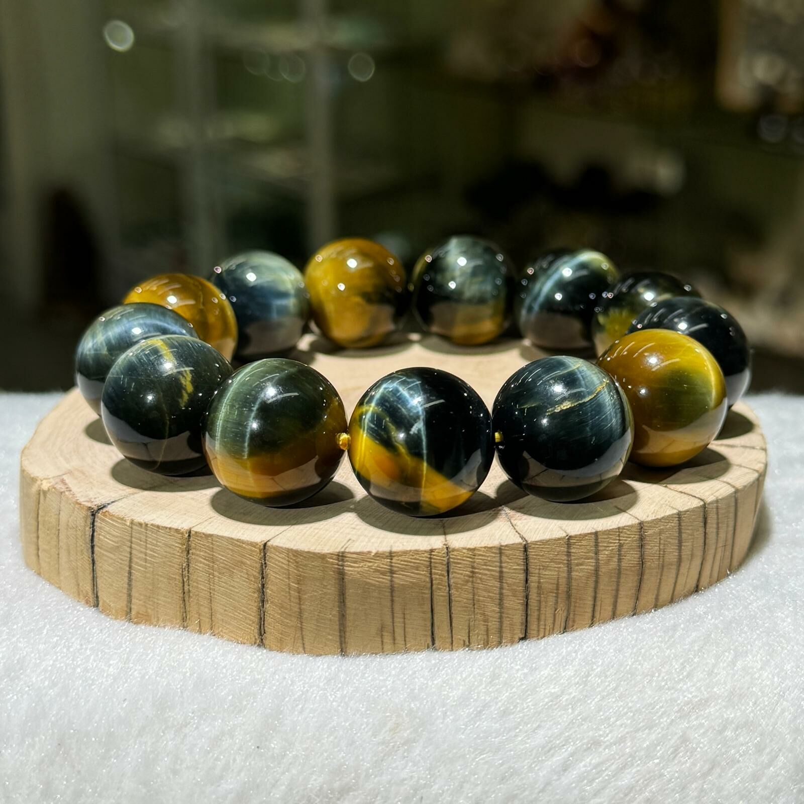 大m💫黃藍虎眼手串