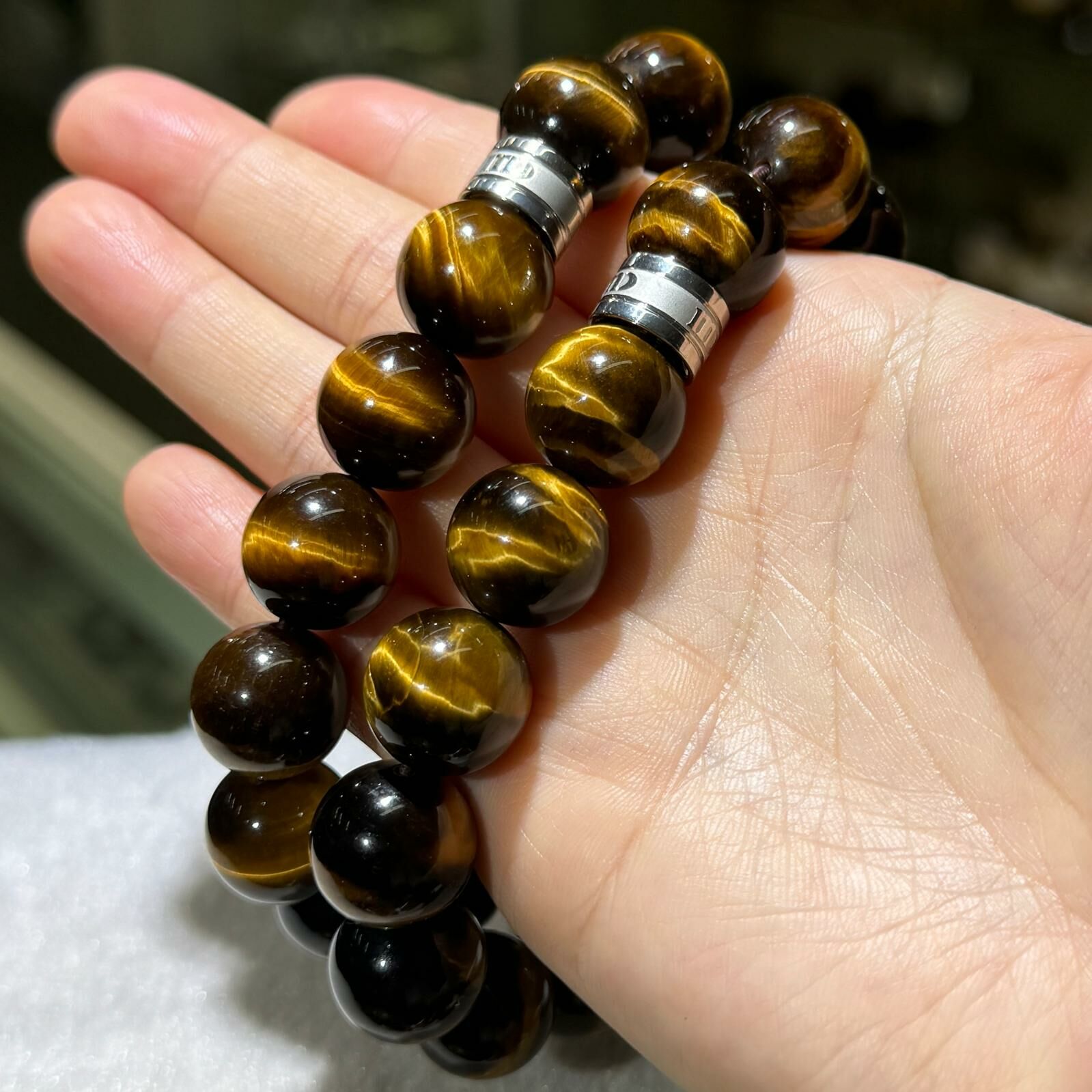 大m💫黃虎眼手串 14 mm +/-