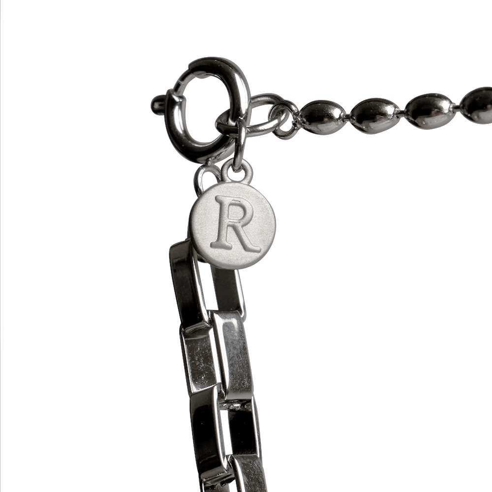 RECOVERY 長方格手鍊 (亮銀)