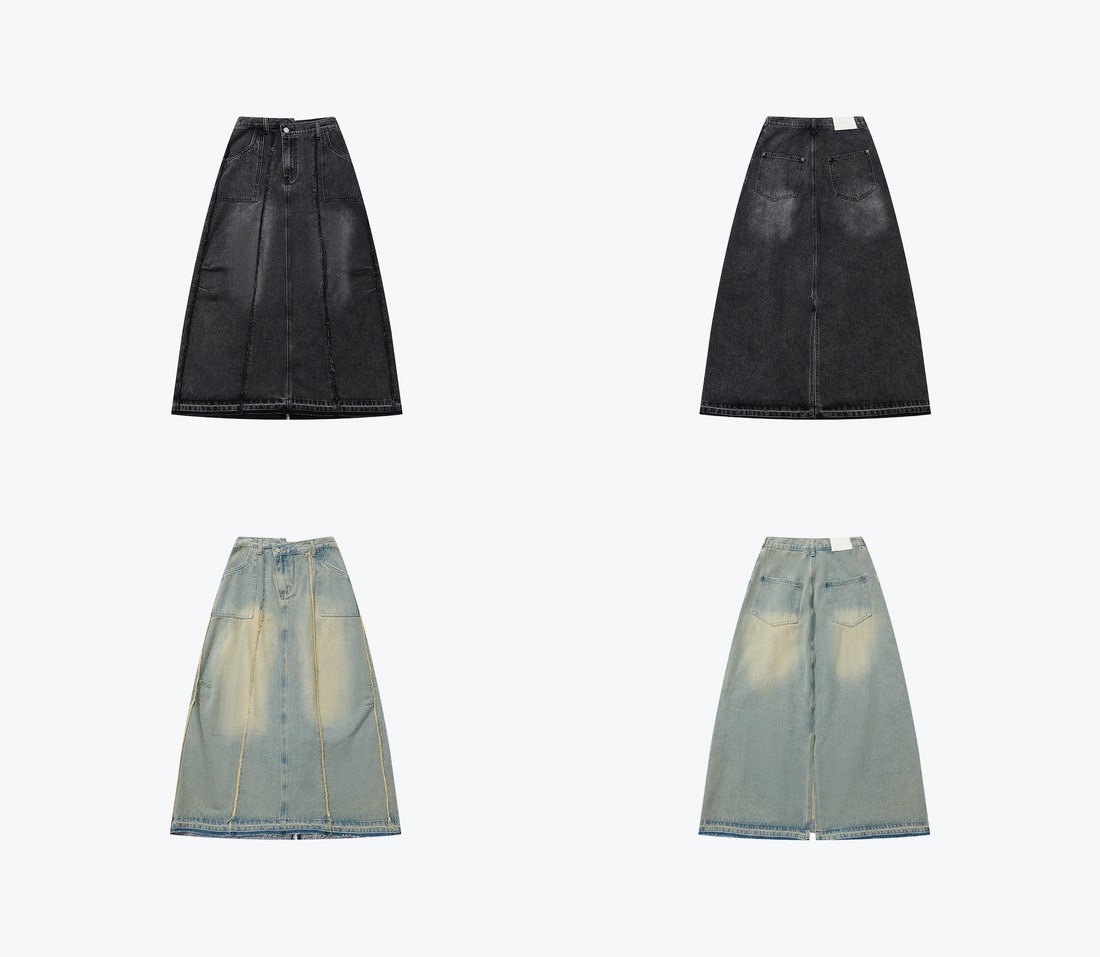 SENSE Damage Denim Full Skirts