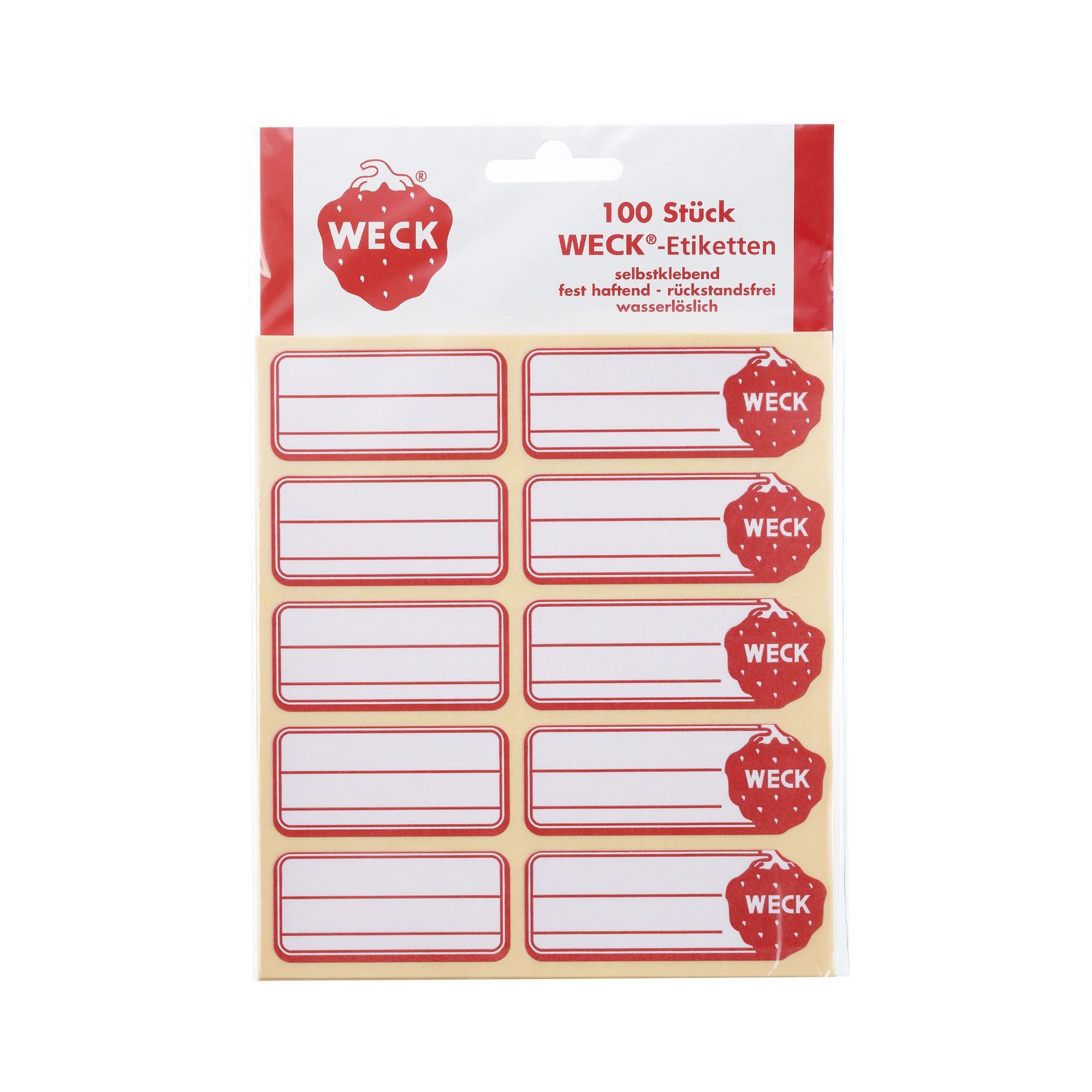 WECK 標籤貼紙 100張/包