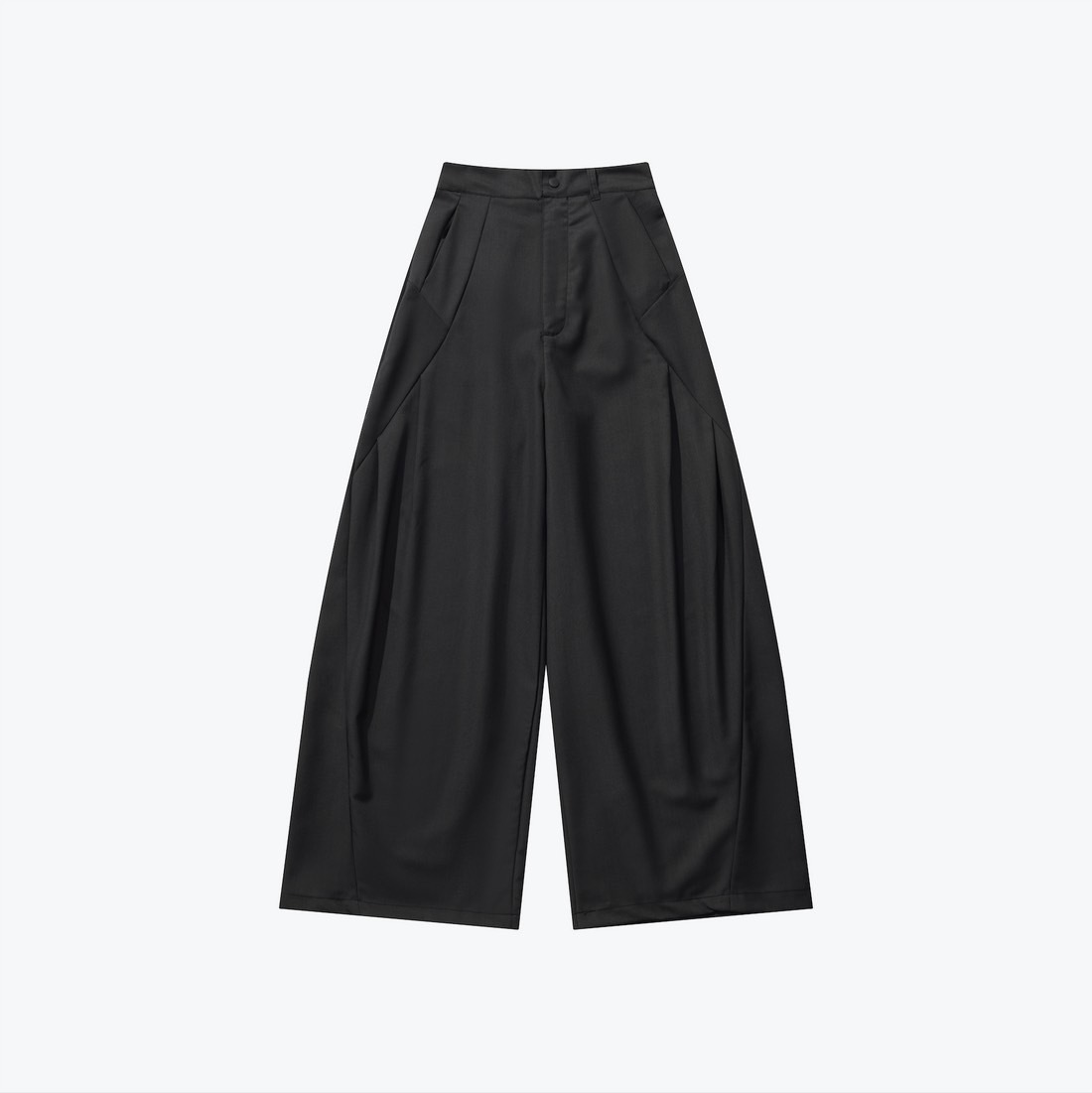SENSE Loose BootCut Pleated Trousers