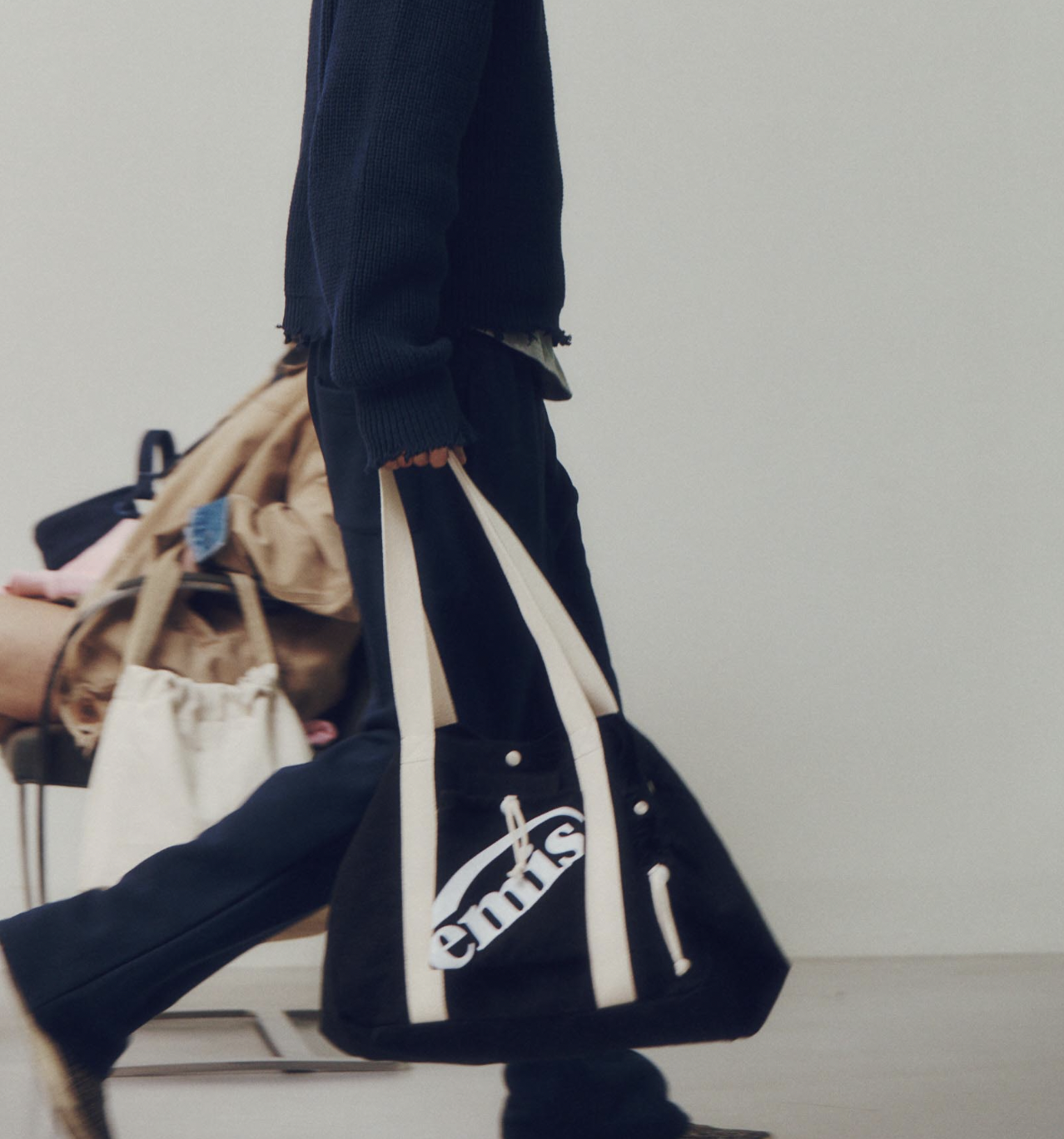 ★emis★送料込★韓国★人気★正規品★PACKABLE COTTON TOTE BAG ☆emis☆送料込☆韓国☆人気☆正規品☆PACKABLE COTTON TOTE BAG